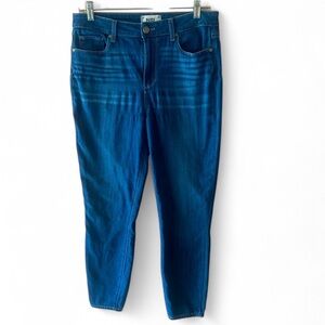 PAIGE HOXTON CROP DENIM JEANS CLASSIC SIZE 29 STRETCH CLASSIC NEUTRAL